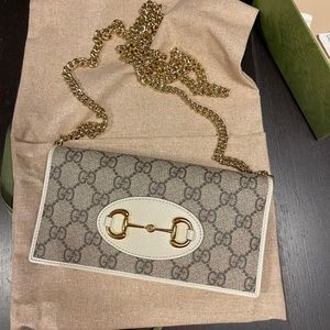 Gucci horsebit wallet chain crossbody